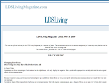 Tablet Screenshot of ldslivingmagazine.com